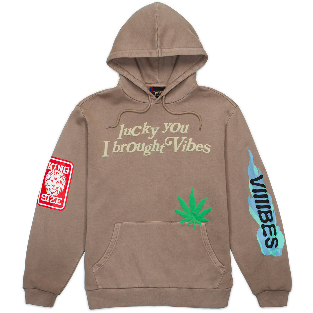 Vibes Lucky You Hoodie (Taupe)